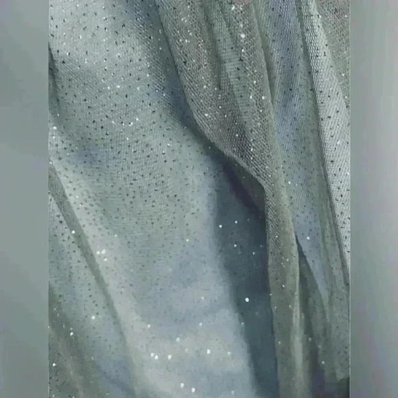 Delia’s Y2K Formal Dress - Ice Blue Sparkle - sz 3 - 4 small - Picture 4 of 8